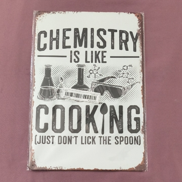 Chemistry Cooking Metal Sign - Picture 1 of 4